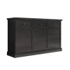 Meubella - Dressoir Leroy - Zwart eiken - 146 cm New