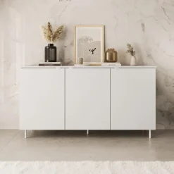 Meubella - Dressoir Malvare - Wit - 150 cm Discount