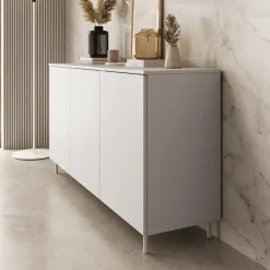 Meubella - Dressoir Malvare - Wit - 150 cm Discount