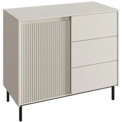 Meubella - Dressoir Orvana - Beige - 103 cm Clearance