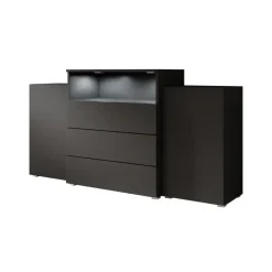 Meubella - Dressoir Universal - Mat Zwart - 150 cm Hot