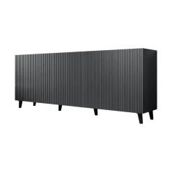Meubella - Dressoir Vintar - Antraciet - 200 cm Hot