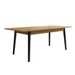 Meubella - Eetkamertafel Monor - Eiken - 200 cm - Uitschuifbaar Outlet