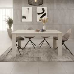 Meubella - Eetkamertafel Uverta - Beige - 220 cm - Uitschuifbaar Sale