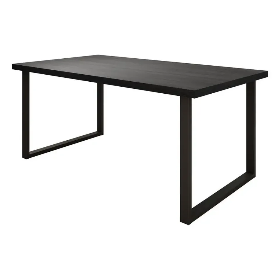 Meubella - Eetkamertafel Vince - Zwart eiken - 180 cm Hot