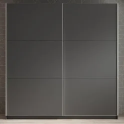 Meubella - Kledingkast Azrael - Grijs - 200 cm Discount