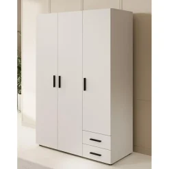 Meubella - Kledingkast Bellini - Wit - 120 cm Best