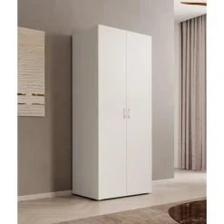 Meubella - Kledingkast Bernd - Wit - 74 cm Clearance