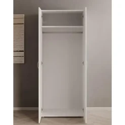 Meubella - Kledingkast Bernd - Wit - 74 cm Clearance