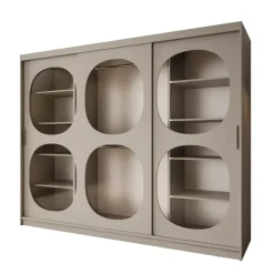 Meubella - Kledingkast Bravanti - Beige - 250 cm