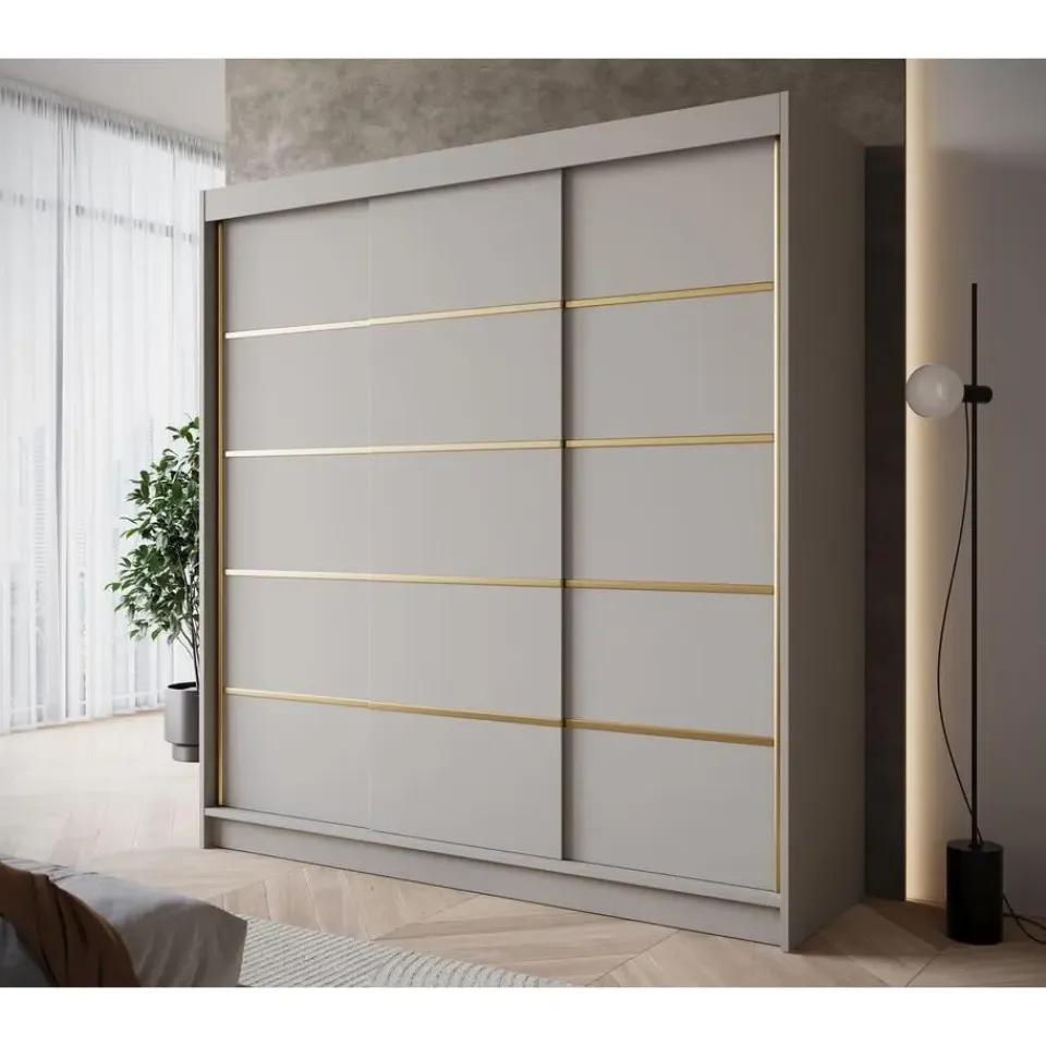 Meubella - Kledingkast Eagle - Beige - 200 cm