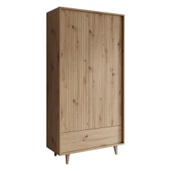 Meubella - Kledingkast Fuzeta - Eiken - 92 cm Online