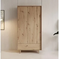 Meubella - Kledingkast Fuzeta - Eiken - 92 cm Online