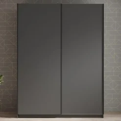 Meubella - Kledingkast Ganaro - Grijs - 150 cm Best