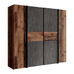 Meubella - Kledingkast Kassel - Old wood - Grijs - 200 cm Sale