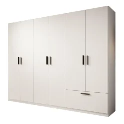 Meubella - Kledingkast Lillian - Wit - 270 cm Hot