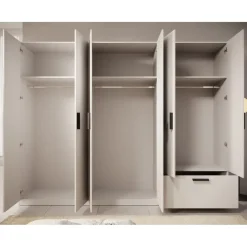 Meubella - Kledingkast Lillian - Wit - 270 cm Hot