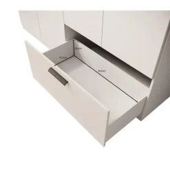 Meubella - Kledingkast Lillian - Wit - 180 cm Clearance