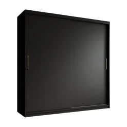 Meubella - Kledingkast Mandalin - Zwart - 200 cm Online