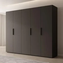 Meubella - Kledingkast Marquesa - Zwart - 250 cm New