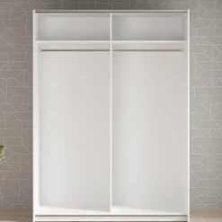 Meubella - Kledingkast Mendoza - Wit - 150 cm Hot