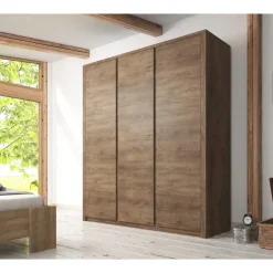 Meubella - Kledingkast Monaco - Eiken - 166 cm New