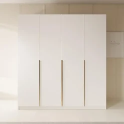 Meubella - Kledingkast Sabre 2 - Wit - 200 cm New