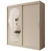 Meubella - Kledingkast Ulysses - Beige - 180 cm - Met spiegel Sale