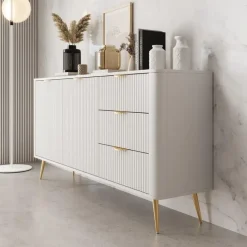 Meubella - Lima - Dressoir - Wit - 163 cm New