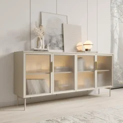 Meubella - Lomo - Dressoir - Beige - 181 cm Clearance