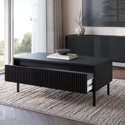 Meubella - Salontafel Orvana - Zwart - 100 cm Best