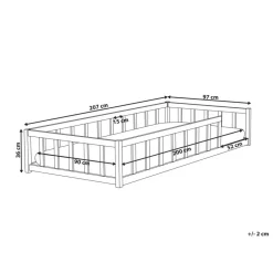 Beliani MEYMAC - Kinderbed - Lichtbruin - 90 x 200 cm - Dennenhout Outlet