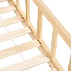 Beliani MEYMAC - Kinderbed - Lichtbruin - 90 x 200 cm - Dennenhout Outlet