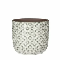 Mica Decorations - Plantenpot - Keramiek wit - 12 x 11 cm Outlet