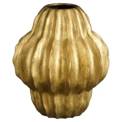 Mica Decorations Altea Vaas - H28 x Ø24,5 cm - Keramiek - Goud