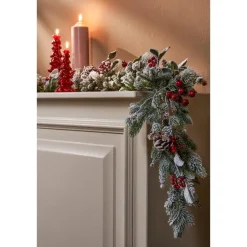 Mica Decorations Belfort Guirlande - L178 cm - Groen Discount