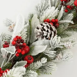 Mica Decorations Belfort Guirlande - L178 cm - Groen Discount