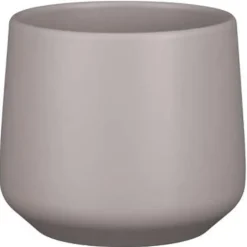 Mica Decorations Bloempot - taupe - mat - keramiek - 15 x 14 cm Hot