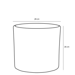 Mica Decorations Bloempot - wit - keramiek - D26 x H28 cm Hot