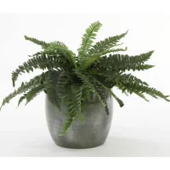 Mica Decorations Bloempot - glanzend groen - keramiek - 20 x 18 cm Outlet