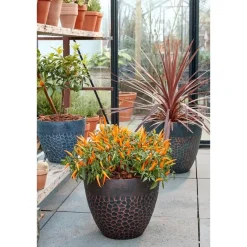 Mica Decorations Bravo Bloempot - H26 x Ø30,5 cm - Groen Clearance