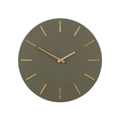 Mica Decorations Brixen Wandklok - Ø35,5 cm - Donkergroen Online