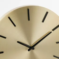 Mica Decorations Brixen Wandklok - Ø35,5 cm - Goud Clearance