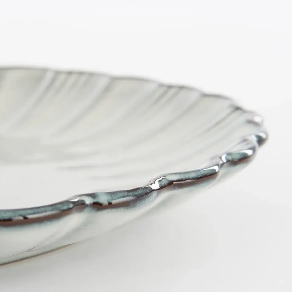 Mica Decorations Corfu Dinerbord - H2,5 x Ø26,5 cm - Keramiek - Grijs Hot