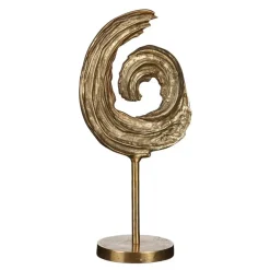 Mica Decorations Curla Woondecoratie - L23 x B15 x H46 cm - Goud Online