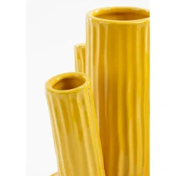 Mica Decorations Felipe Tulpenvaas - H27 x Ø20 cm - Keramiek - Geel Clearance