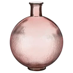 Mica Decorations Firenza Fles Vaas - H42 x Ø34 cm - Lichtroze Discount