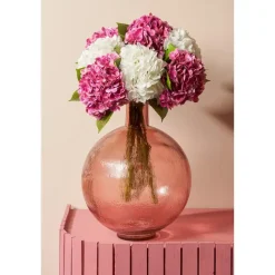 Mica Decorations Firenza Fles Vaas - H42 x Ø34 cm - Lichtroze Discount