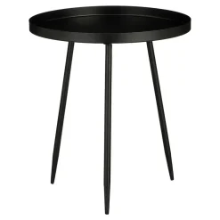 Mica Decorations Flores Bijzettafel - H44 x Ø40 cm - Zwart Sale