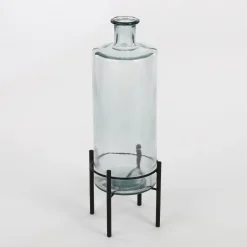 Mica Decorations Guan Glazen Fles - H40 x Ø15 cm - Transparant Hot